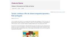 Desktop Screenshot of clubedevienna.com.br