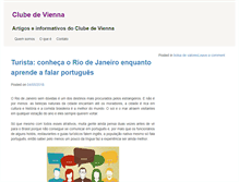 Tablet Screenshot of clubedevienna.com.br